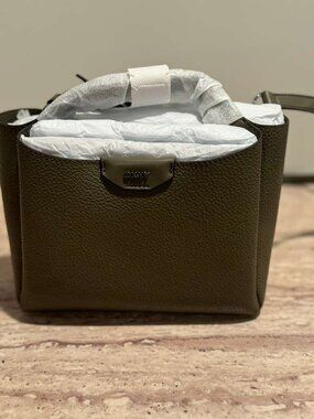 100% Authentic DKNY WILLA MINI SATCHEL BAG UTILITY GREEN